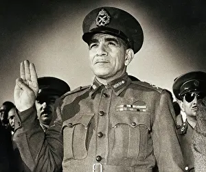 Mohammed Naguib Giving Boy Scout Salute