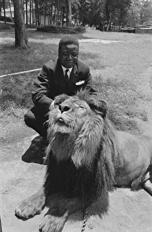 Moise Tshombe with Lion