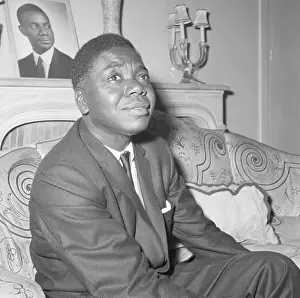 Moise Tshombe Seated On Couch