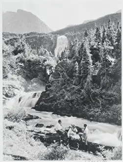 Montana Prints: Mokawanis Falls in Rocky Mountains