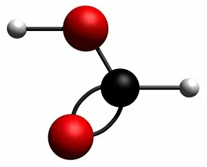 Images Dated 27th November 2006: Molecular model of Formic Acid, digital illustration