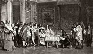 Images Dated 8th June 2011: Moliere and Louis XIV