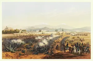 Mexican American Prints: Molino del Rey - attack upon the Molino