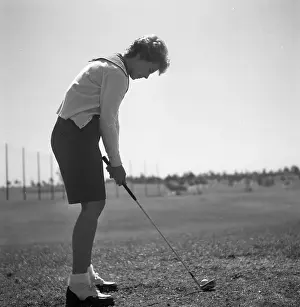 Leaf 4 1 13 Prints: Mona Freeman Playing Golf