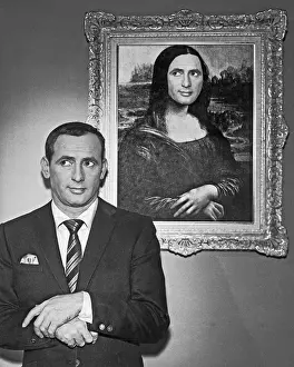 Panel Painting Prints: Mona Lisa Given Joey Bishop's Face