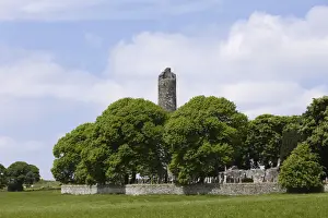 Monasteries Prints: Monasterboice monastery, County Louth, Leinster, Ireland, Europe
