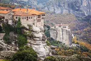Monasteries perched on cliffs