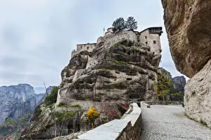 Thessaly Prints: Monastery perched on a cliff