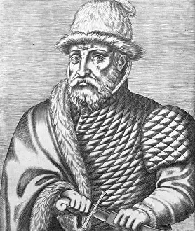15th Century Prints: Mongolian Conqueror Tamerlane