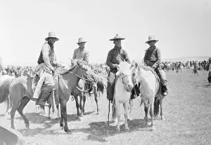 Mongolia Prints: Mongols on Horseback