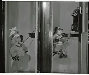 Monkeys Talking on the Telephone