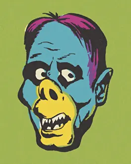 Expression Prints: Monster Face