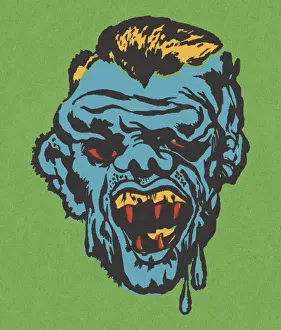 Expression Prints: Monster Face