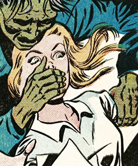 Images Dated 11th February 2004: Monster stealing a pretty lady