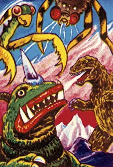 Cruel Gallery: Three Monsters Fighting