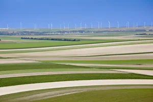 Images Dated 16th April 2016: Mont Aime, view of vineyards and fields