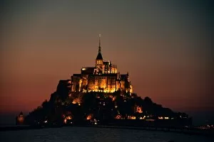 Images Dated 20th April 2015: Mont Saint Michel by night
