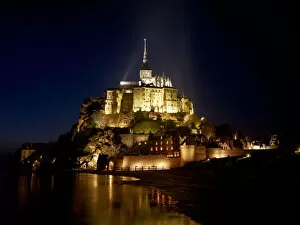 Images Dated 18th April 2010: Mont-Saint-Michel at Night