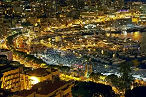 Monte Carlo Grand Prix Circuit Night View