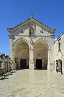 Images Dated 2nd June 2015: Monte Sant Angelo rock church entrance, Italy