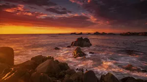 Images Dated 2nd September 2013: Monterey Peninsula Sunset