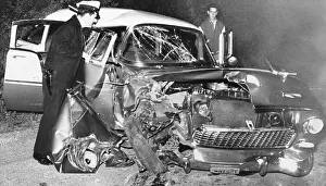 Montgomery Clift's Wrecked Automobile