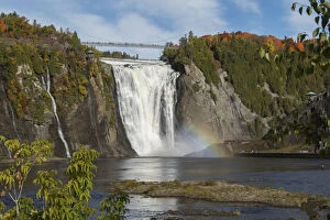 Images Dated 9th October 2016: Montmorency Falls at Parc de la Chute-Montmorency in Autumn, Quebec City, Quebec, Canada