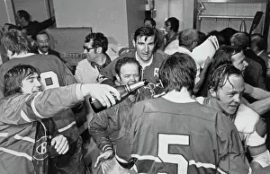 Montreal Canadiens Celebrating Stanley Cup Victory, 1971