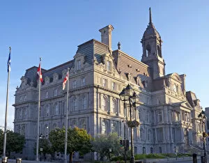 Montreal city Hall, Hotel de ville Montreal, Montreal, Quebec, Canada