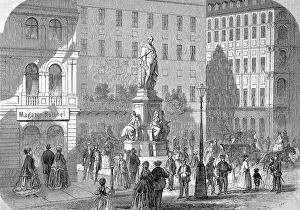 Memorials Prints: The Monument to August II the Strong