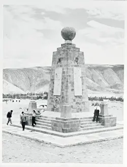 Quito Prints: Monument Depicting the Location of the Equator