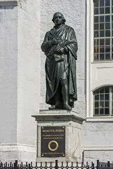 Writer Prints: Monument to Herder, 1850, Herderplatz square in front of Herderkirche Church