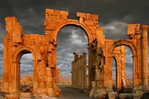 Horizon Over Land Collection: Monumental Arch, Palmyra, Syria