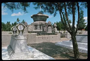 Java Prints: Monuments in Cemetery