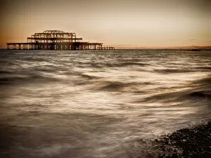 Beautiful Brighton Collection: Moody mysterious beach setting