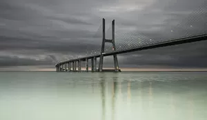 Images Dated 26th October 2017: Moody Vasco da Gama Bridge