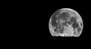 Images Dated 20th August 2011: Moon in black sky
