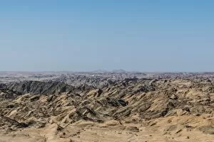 Images Dated 30th August 2012: Moon Valley, rocky landscape furrowed by erosion, Namib-Naukluft Park, Namib Desert, Namibia