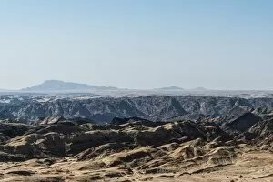Moon Valley, rocky landscape furrowed by erosion, Namib-Naukluft Park, Namib Desert, Namibia