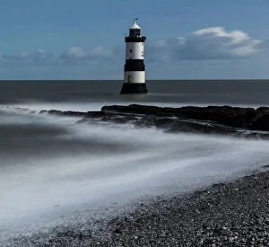 Images Dated 1st February 2015: Moonlight, Penmon Lighthouse, Anglesey, Wales