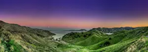 Global Landscape View Prints: moonrise panorama | san luis res, california