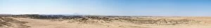 Moonscape Moon Valley, furrowed by erosion rocky landscape, Namib-Naukluft Park, Namib Desert, Namibia
