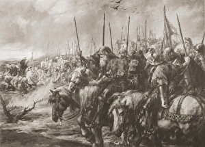 Battle of Agincourt, 25th October 1415 Collection: Morning of Agincourt