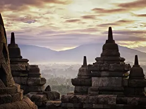 Magelang Prints: Morning in Borobudur Temple