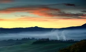 Images Dated 8th November 2015: Morning in Val D Orcia