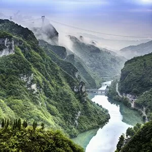 Images Dated 18th March 2015: Morning in Wuyang river gorge
