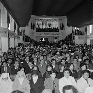 Political Party Prints: Moroccan Nationalists Holding Congress