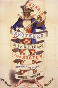 Banjo Prints: Morris Brothers minstrels from Boston, organized Dec. 14th, 1857--The model troupe
