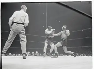 Morris Reif Punching Beau Jack During Bout