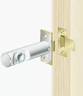 Mortise latch, a type of door latch